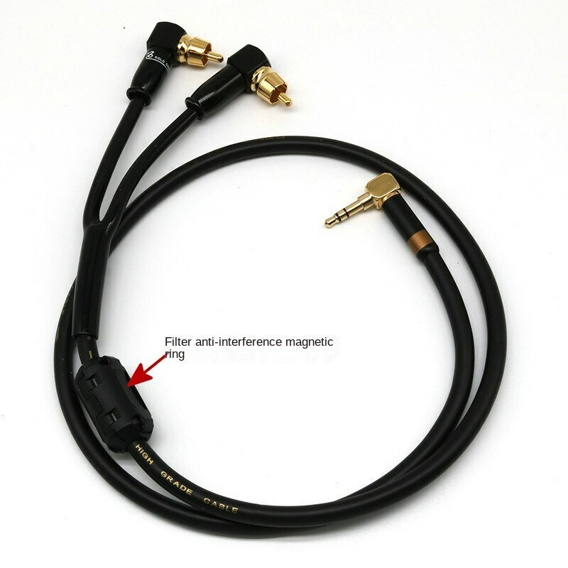 Professional 3.5mm Jack To Dual RCA Audio Cable Pure Copper AUX Universal