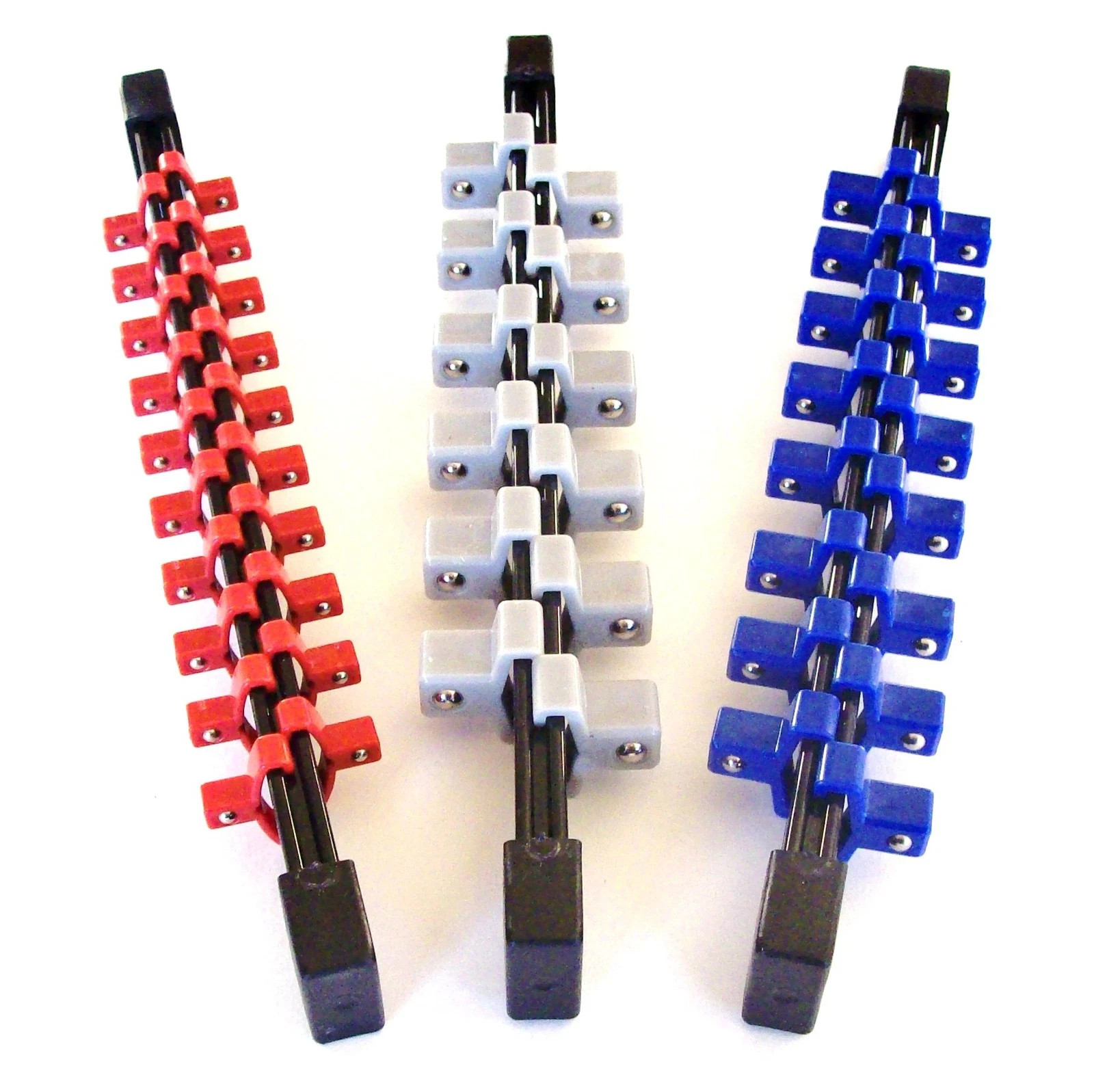 Goliath Industrial 3Pcs Double Sided Socket Organizer, 1/4",  3/8",  1/2"