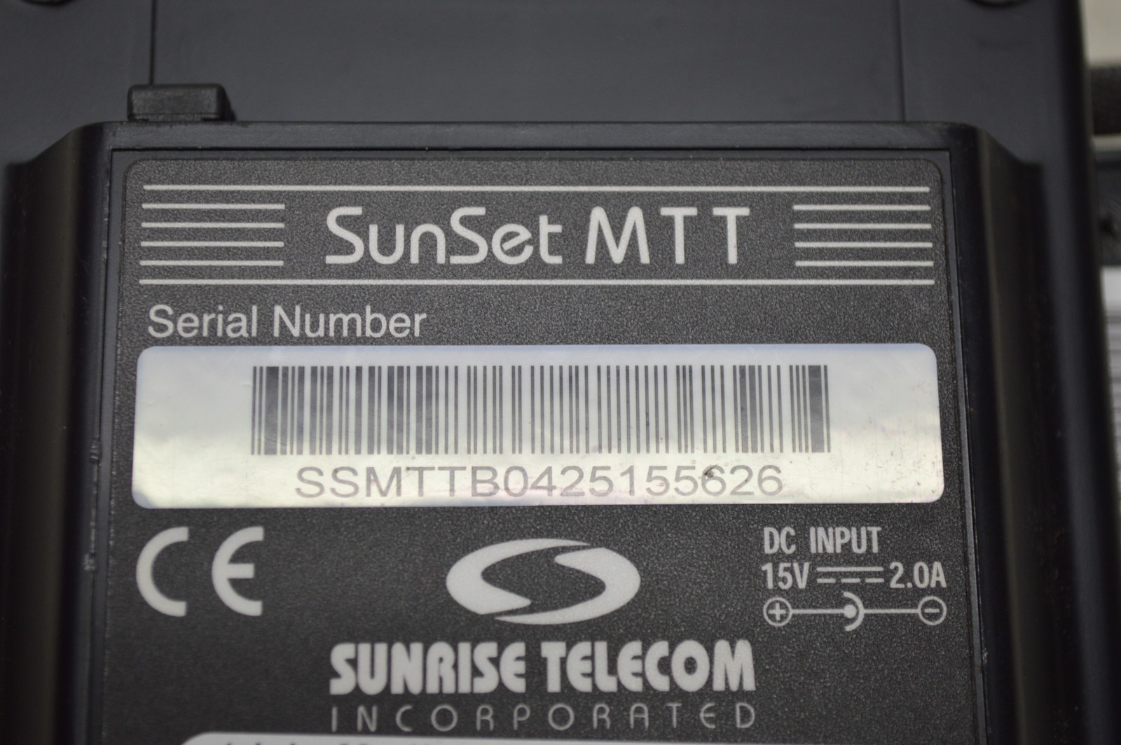 Sunrise Telecom Sunset MTT