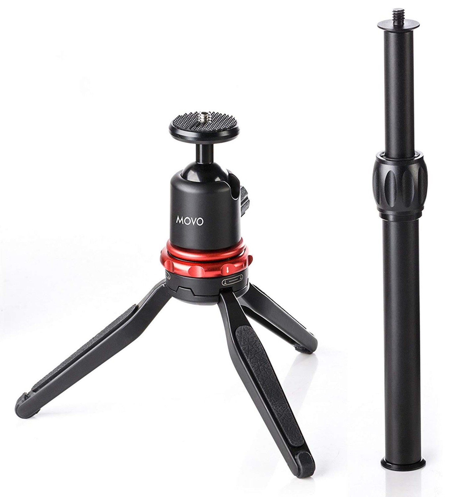 Movo MV-T1 Adjustable Aluminum Alloy Tabletop Tripod (Height Range: 3" to 16")