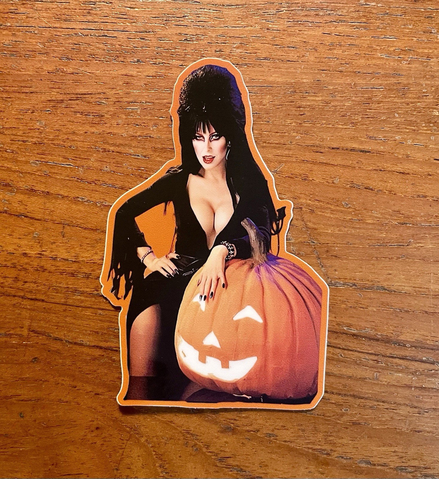 ELVIRA Halloween Pumpkin Die Cut Vinyl Sticker Custom Made NEW