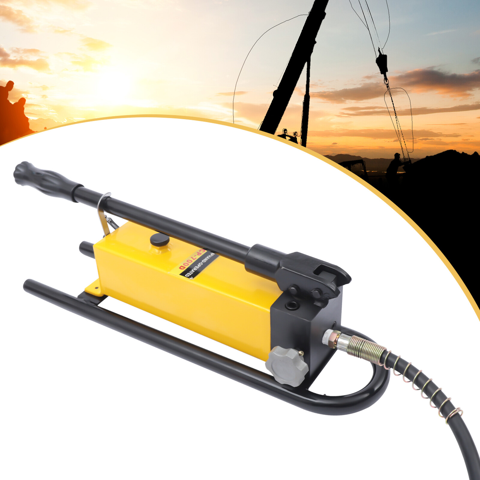 CP-700D Manual Hydraulic Pump 70Mpa Pressure With Thickened Plunger 1500CC New