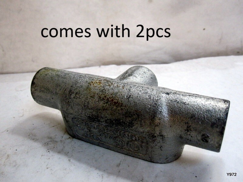 2pcs Crouse-Hinds T17 Rigid Conduit Outlet Body 1/2" Tee Form