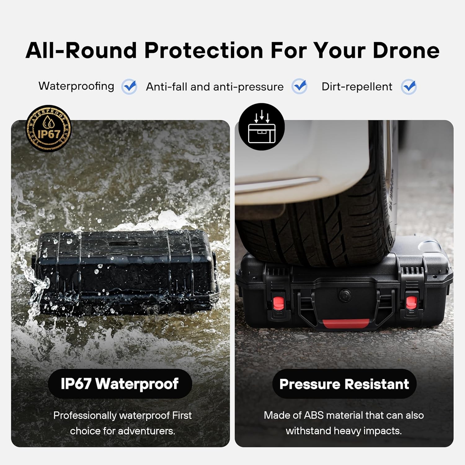 Waterproof Hard Carrying Case for DJI Mavic 4 Pro Drone Combo Fly More Combo