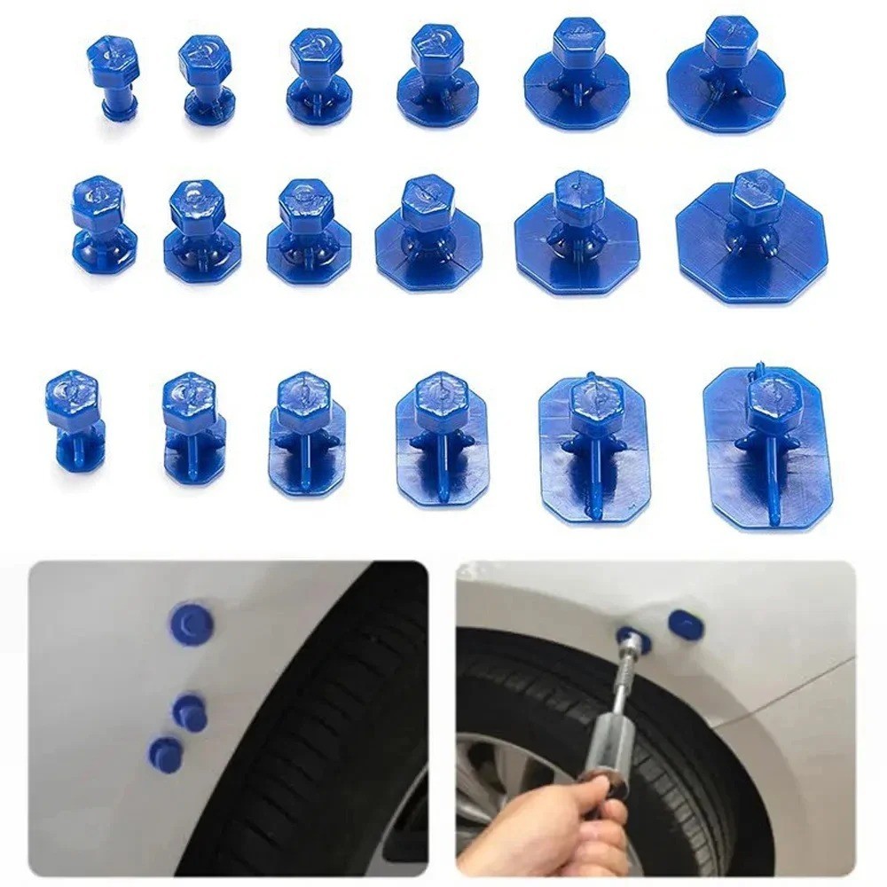 Car Dent Repair Tabs 18pcs Professional Car Dent Repair Tool Kit Automotive Body