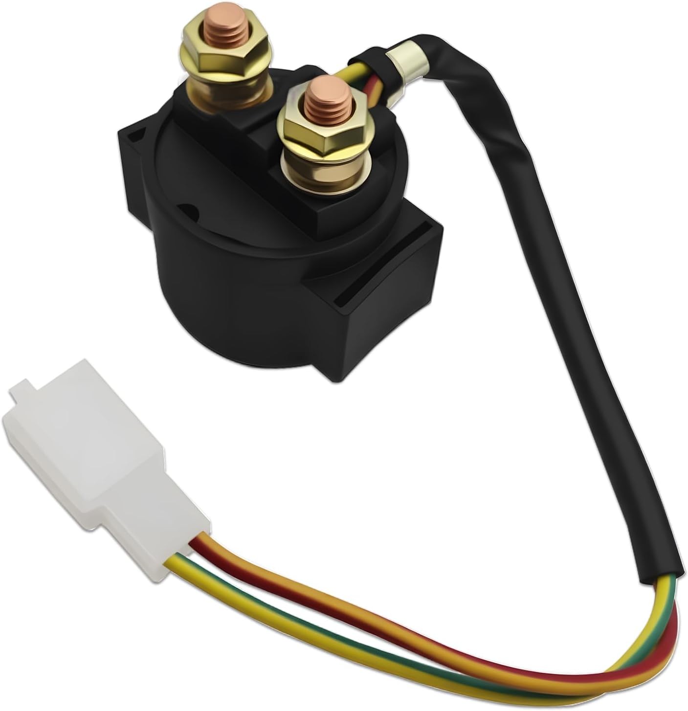 Solenoid Relay, 12V Motor Starter Relays, Starting Relays Compatible with 4-Stro