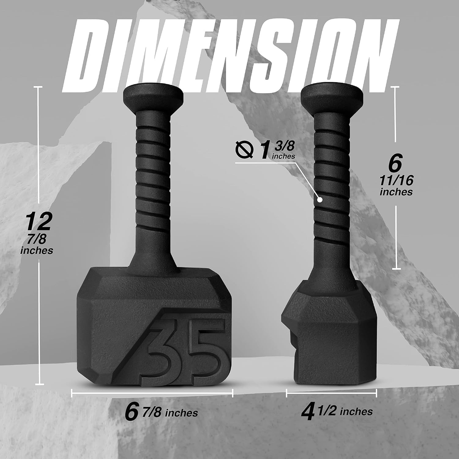 Kettlebell Special Shape, Upgraded &Multifunctional for Advanced Training, Solid