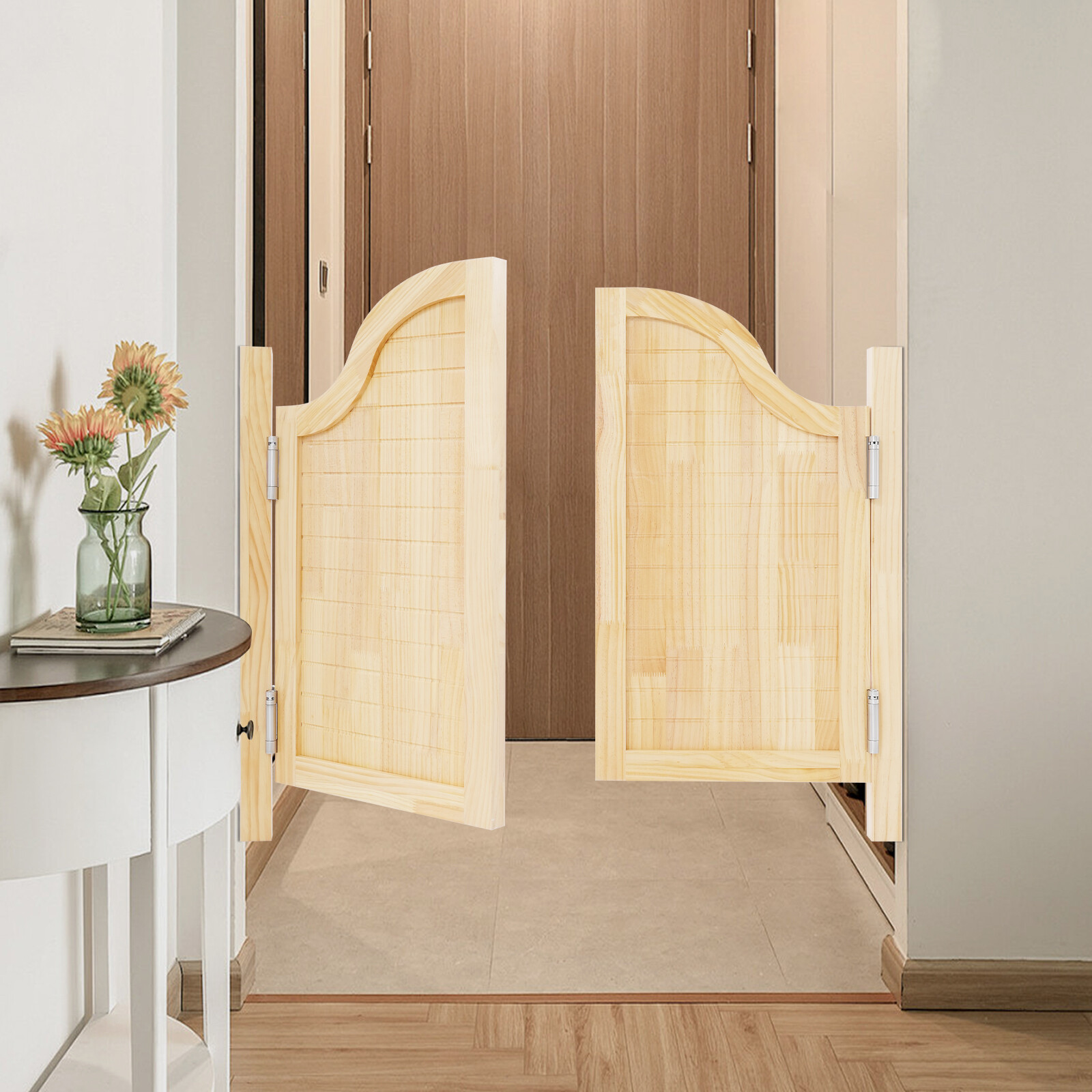 100x80cm Partition Door Door-mounted Swing Solid Wood Door Partition Door Modern
