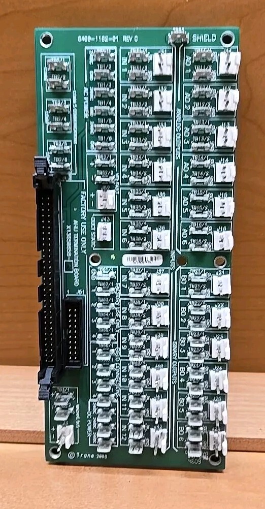 Trane X13650858-01 AHU Chiller Termination Board 6400-1162-01 bmc 11