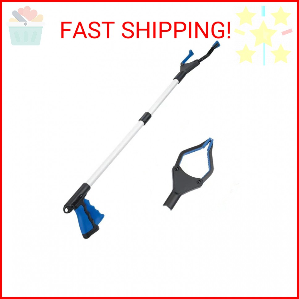 32 Foldable Reacher Grabber Tool with Rotating Jaw - Mobility Aid Trash Picker