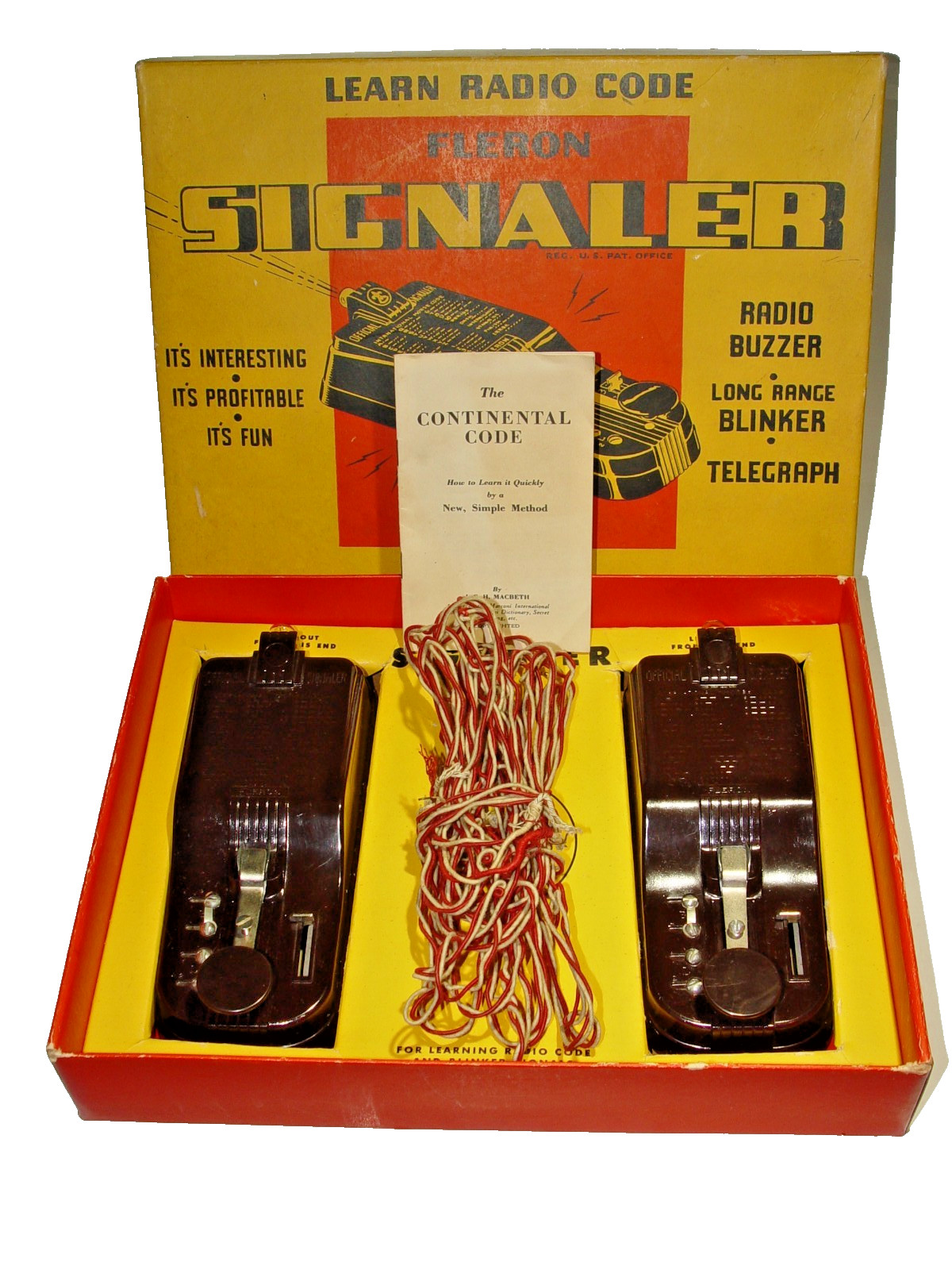 M.M. Fleron & Son Signaler Morse Code Telegraph Set