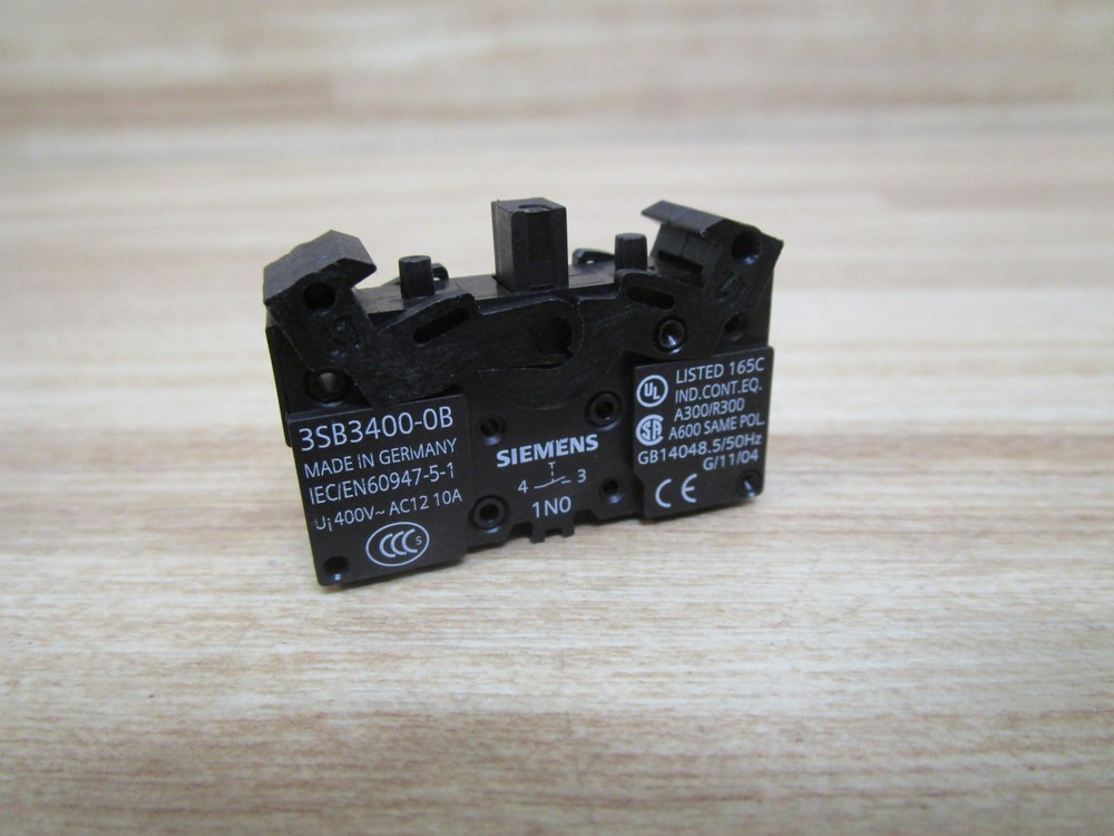 Siemens 3SB3400-0B Contact Block 3SB34000B