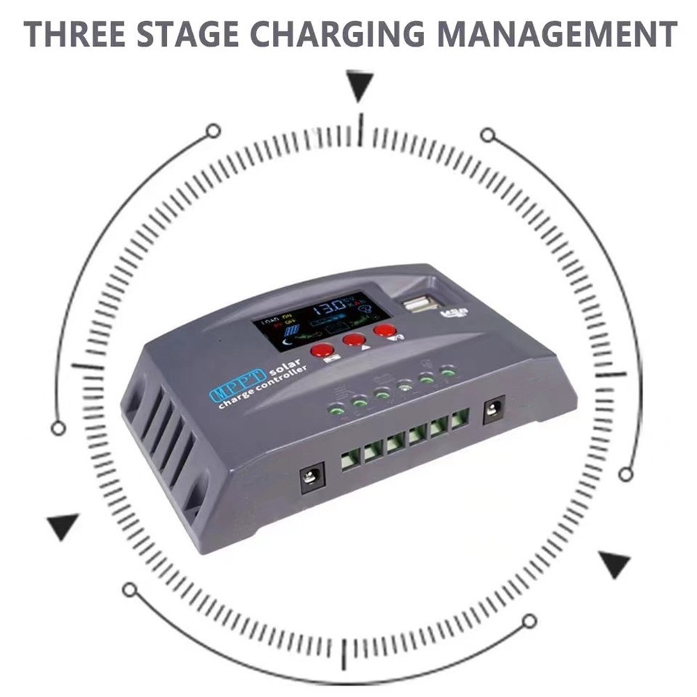 High Efficiency 30A MPPT Controller 12V 24V with User Friendly Display