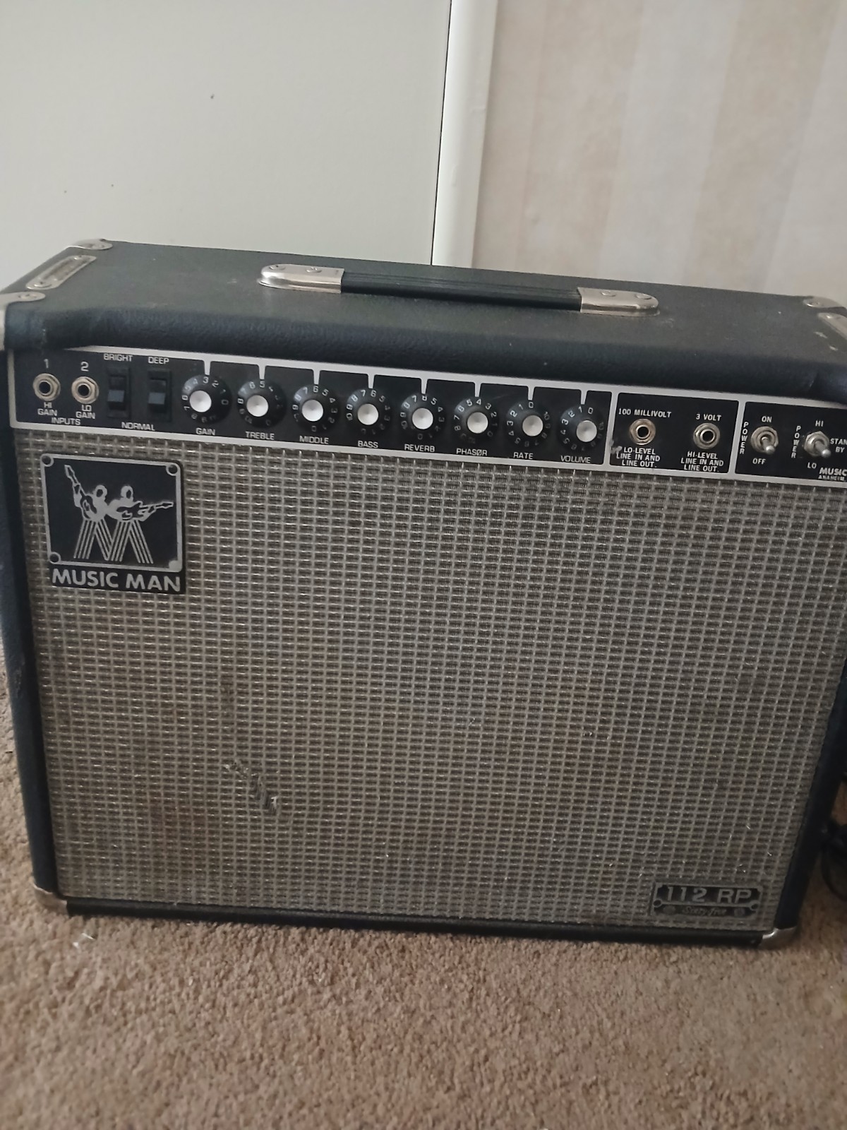 Vintage Music Man 112 RPTube Guitar Amplifier  /with Foot Pedal -works Great
