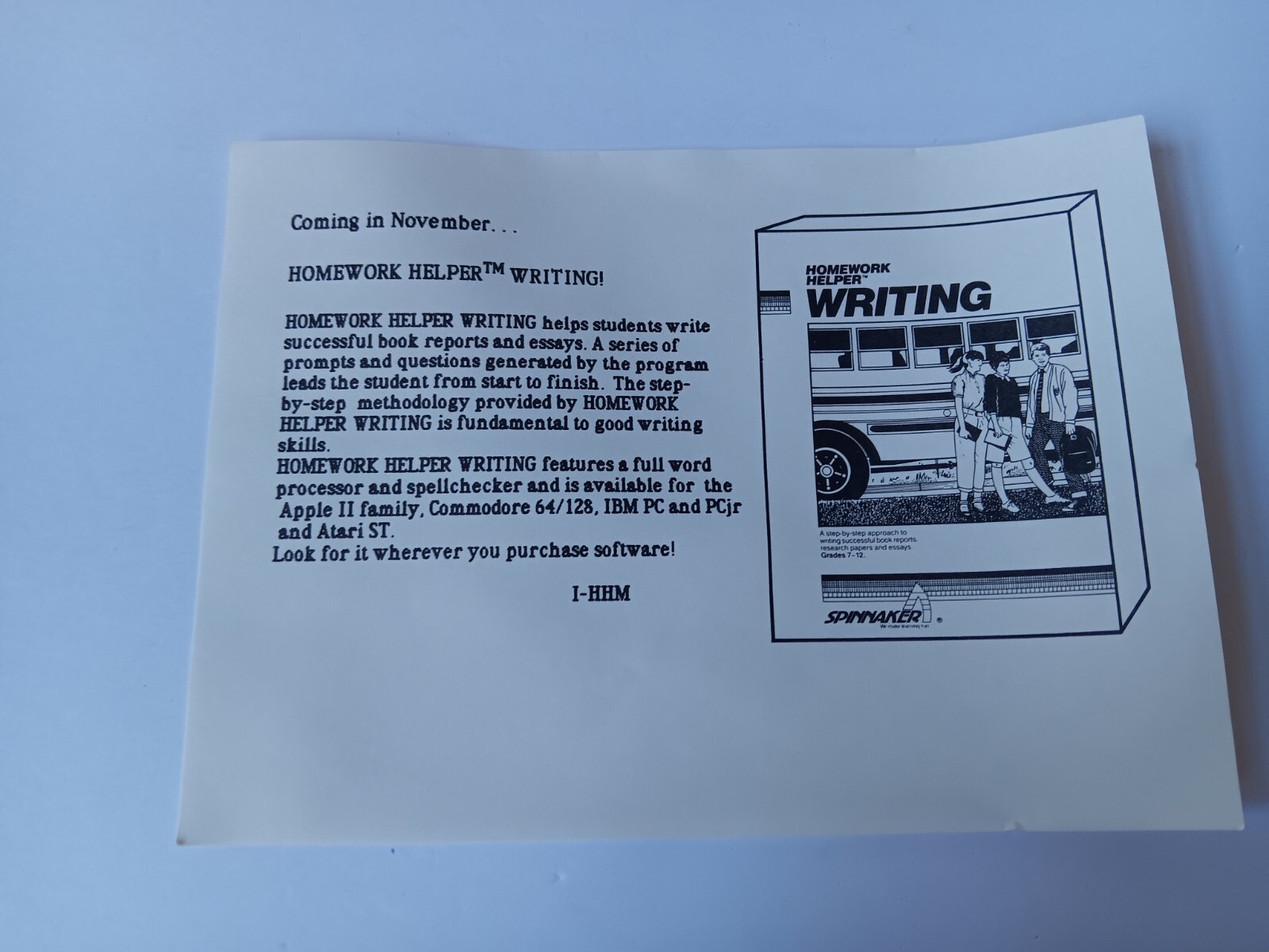 Commodore 64 Homework Helper Math Word Problems Computer Software Tested/Works