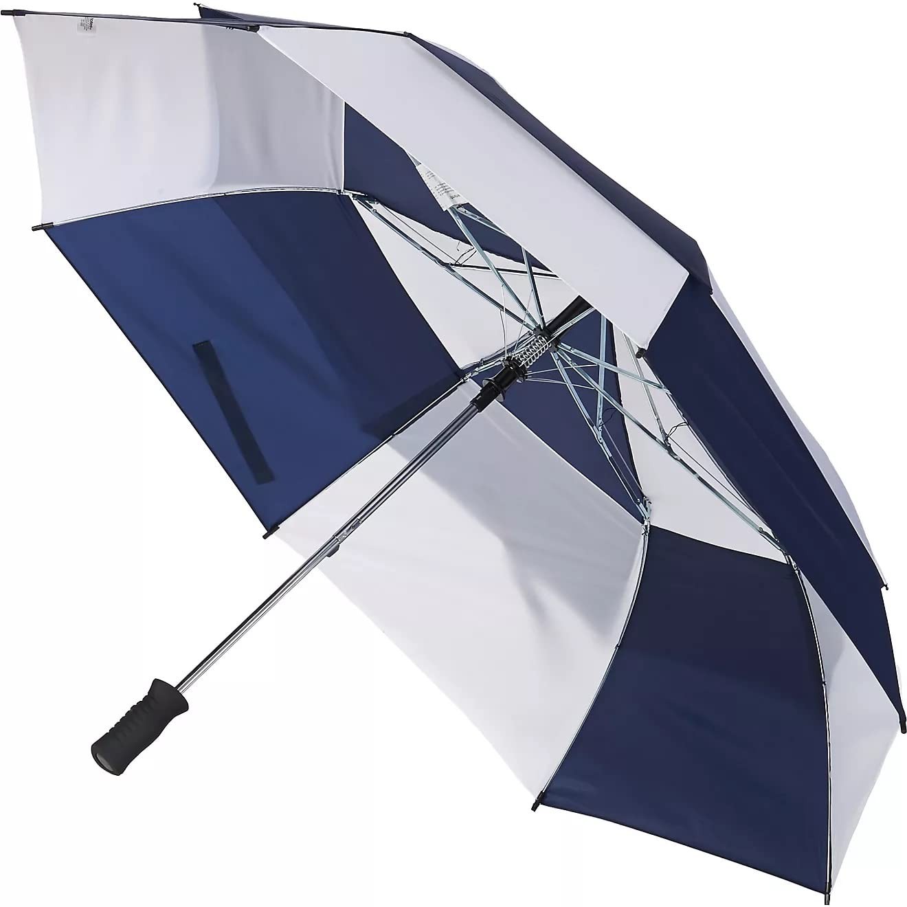 New Best Blue Line Golf Size Auto Open Vented Stick Umbrella One / Navy/White