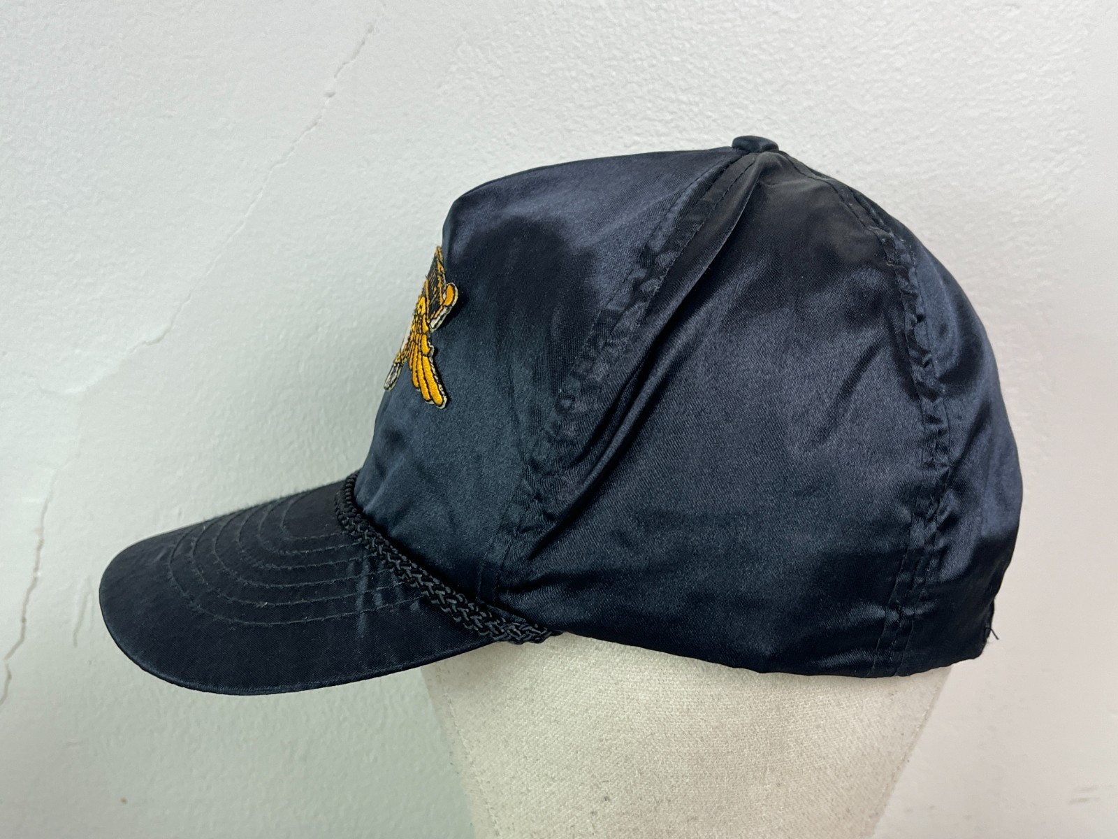 Vintage embroidered eagle Harley Davidson Iron on patch snapback hat cap satin