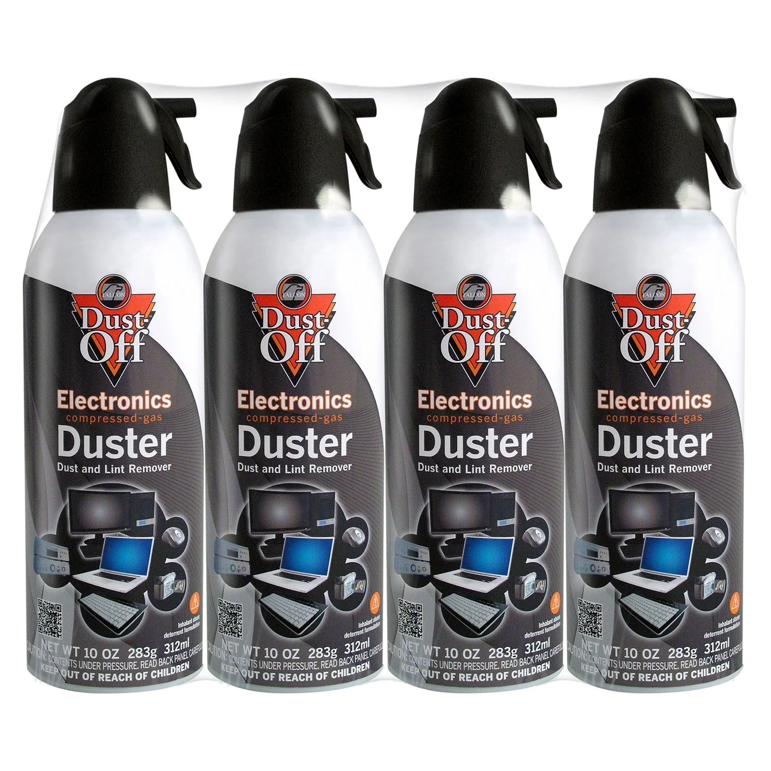 Falcon Dust-Off Electronics Compressed Gas Duster, 10 oz - (4-PACK)