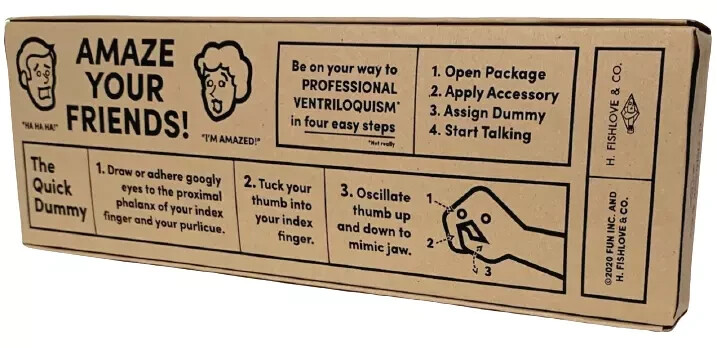 Ventriloquist Puppet Starter Kit Magic Mentalism Tricks