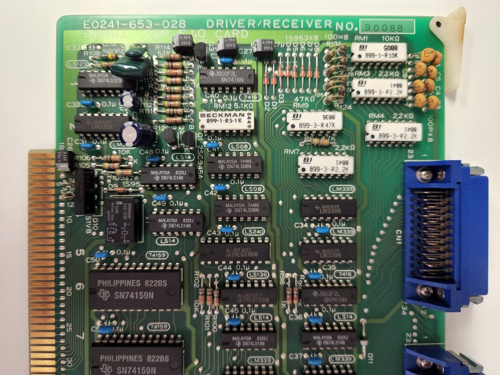 Okuma Driver/Receiver Board Card E0241-653-028 OSP E-I-O