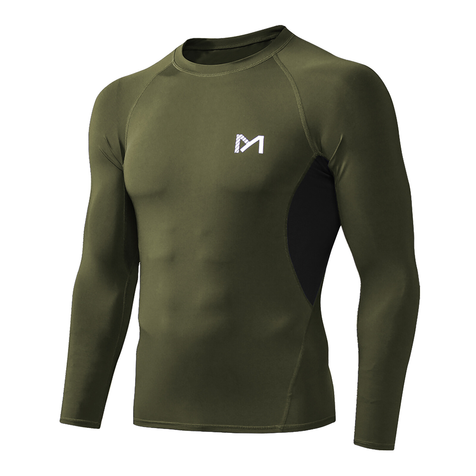2 Pack/Set Compression Shirts for Men Long Sleeve Athletic Base Layer Undershirt