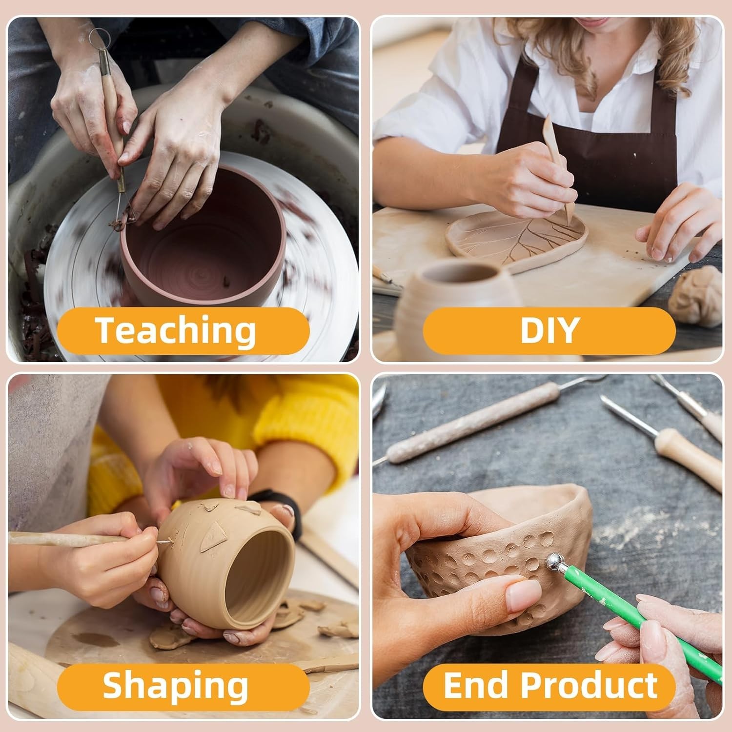 29 PCS Clay Sculpting Tools Kit Pottery Modeling Carving Set for Beginners