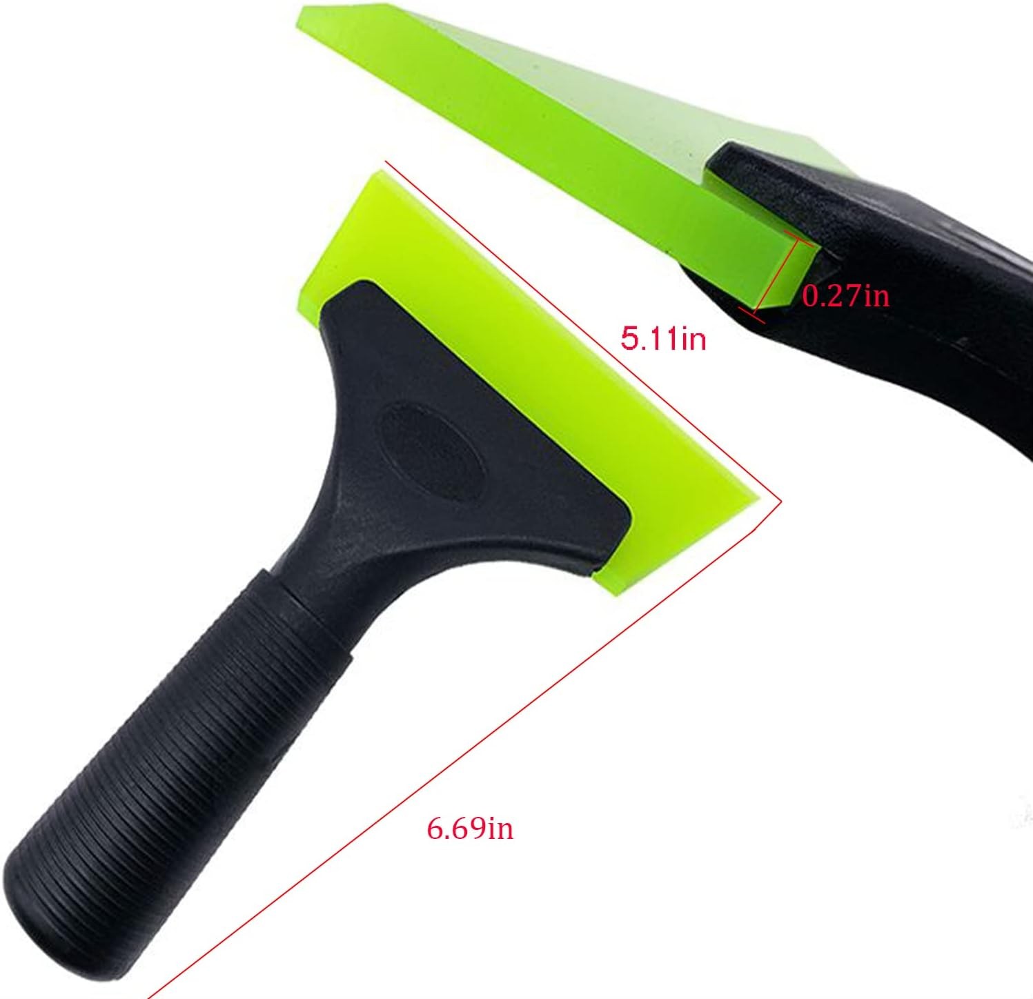 Small Squeegee with 5 Inch Green Rubber Window Tint Squeegee, Mini Wiper Window