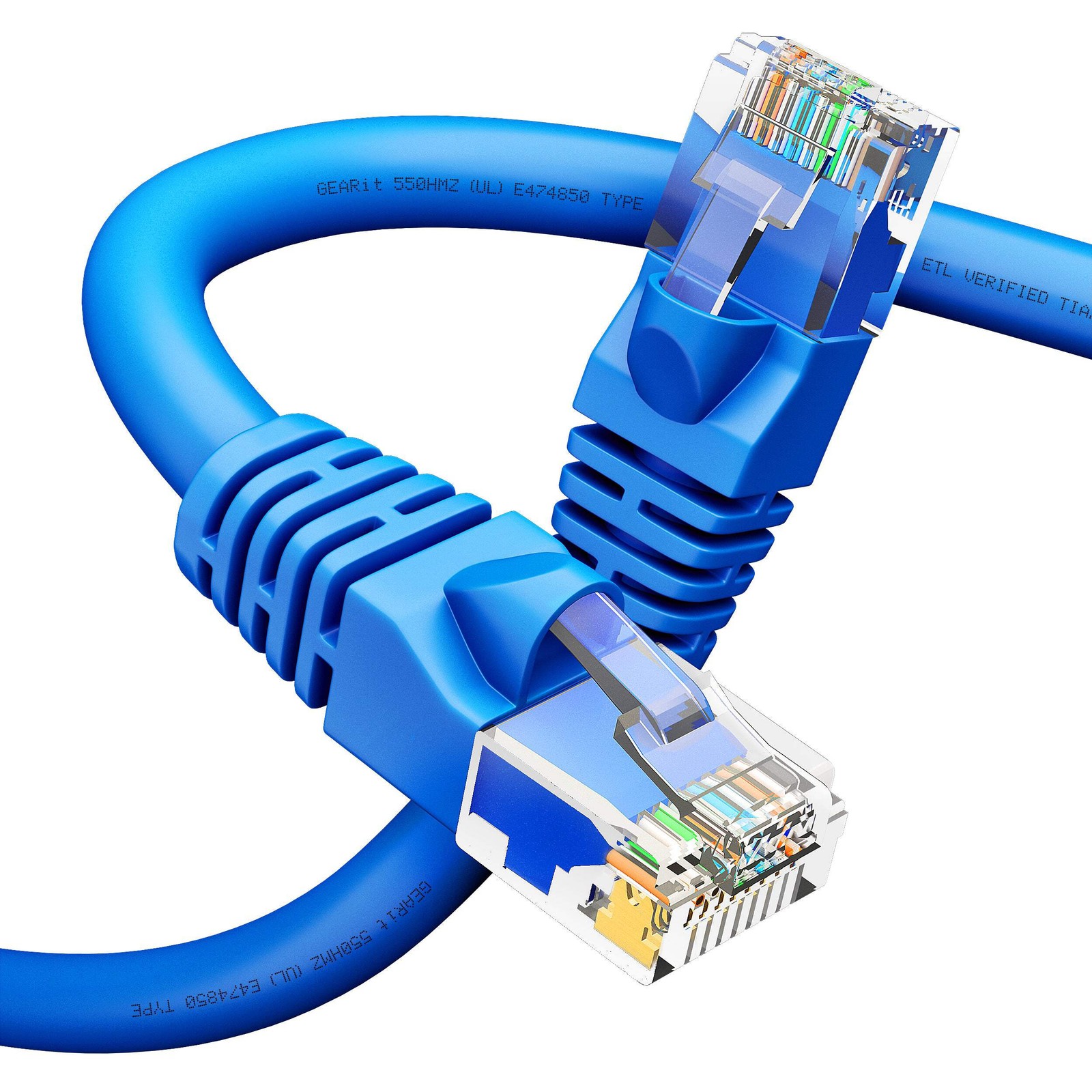 GEARit CAT6 Ethernet Patch Cord RJ45 LAN Network Cable 1FT- 25FT 10-Pack LOT
