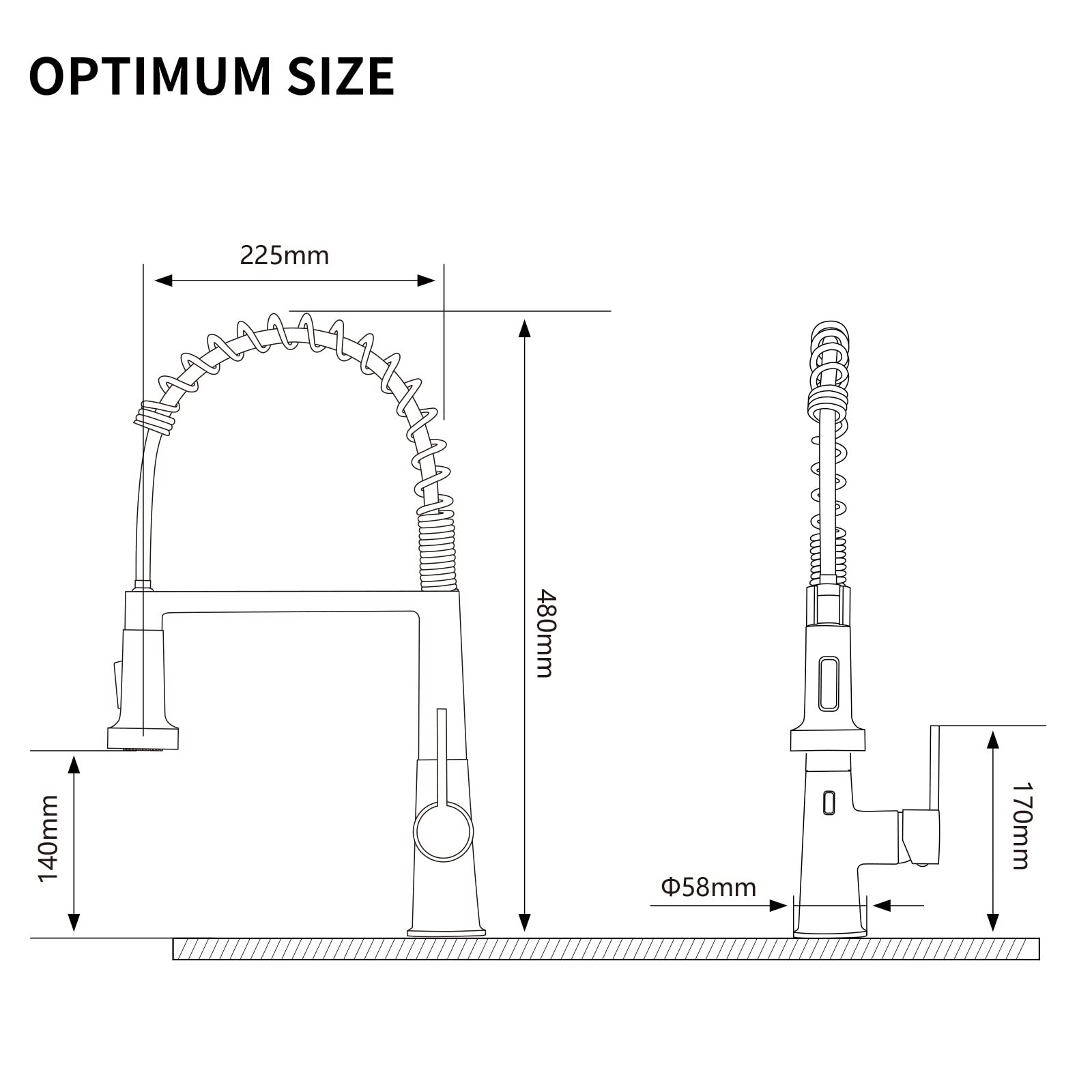 Touchless Kitchen Faucet with Pull Down Sprayer, Sensor Smart Hands-Free Sing...