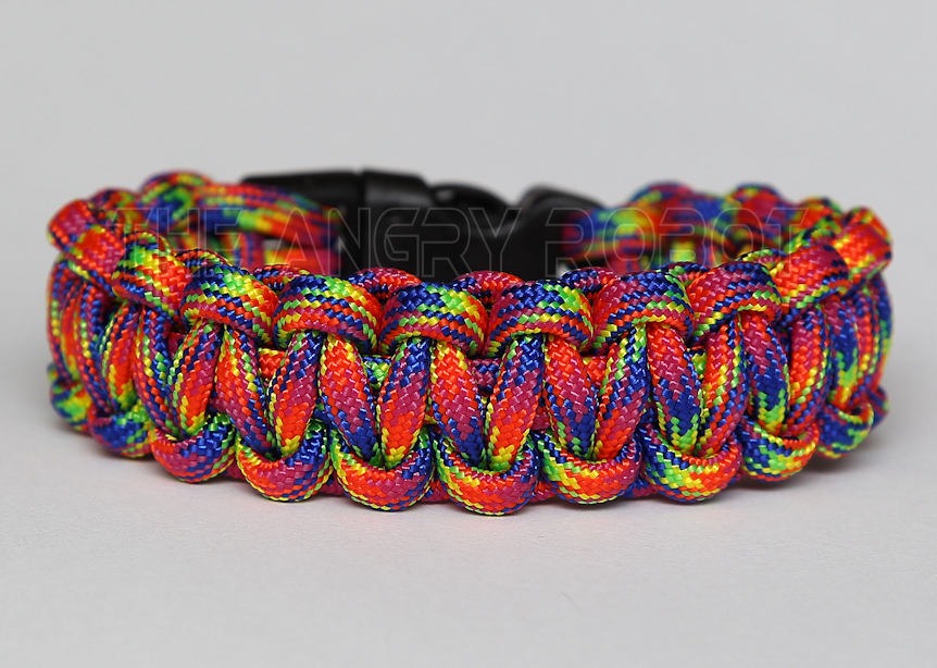 550 Paracord Bracelet Slim - Rockstar - Multi Color