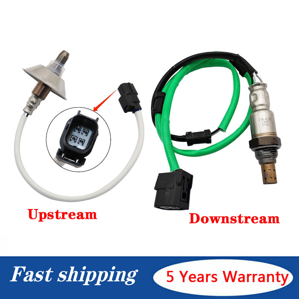 2PCS Oxygen Sensors Up+Downstream For Honda Fit 09-2014 & Insight 2010-2011 1.5L
