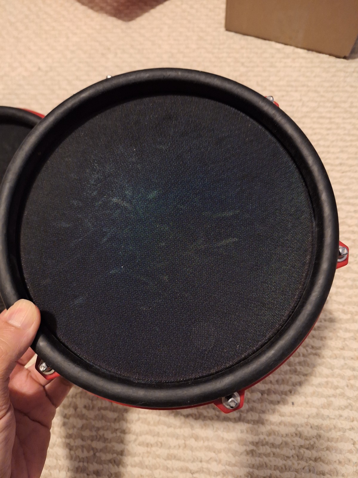 2 Alesis Nitro Electronic RED Mesh Snare Drum Pad