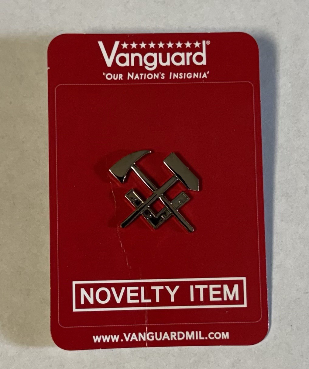 GENUINE U.S. NAVY BALL CAP DEVICE: MIRROR FINISH HULL MAINTENANCE TECHNICIAN