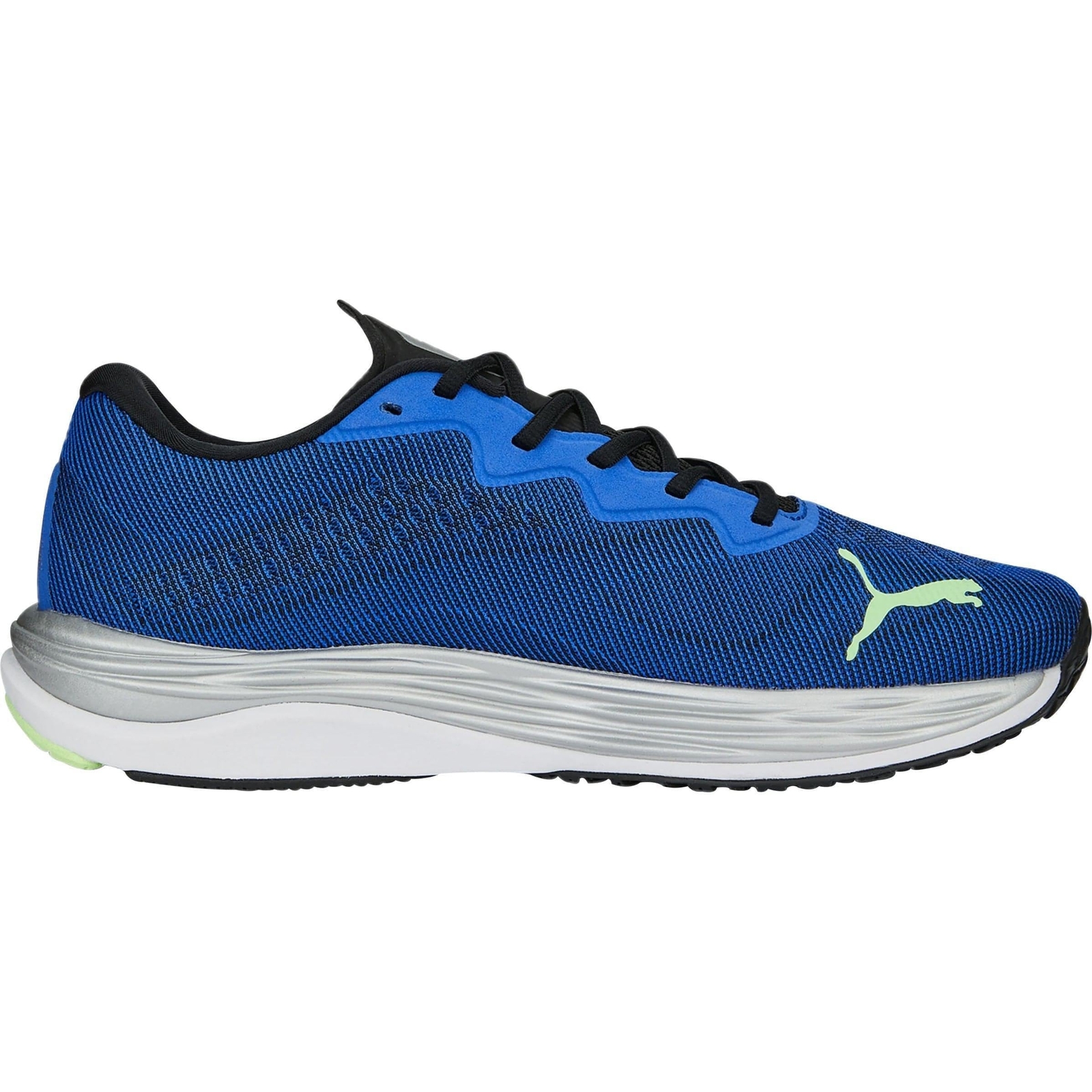 Puma Velocity Nitro 2 Mens Running Shoes Blue Cushioned Comfort Sports Trainers
