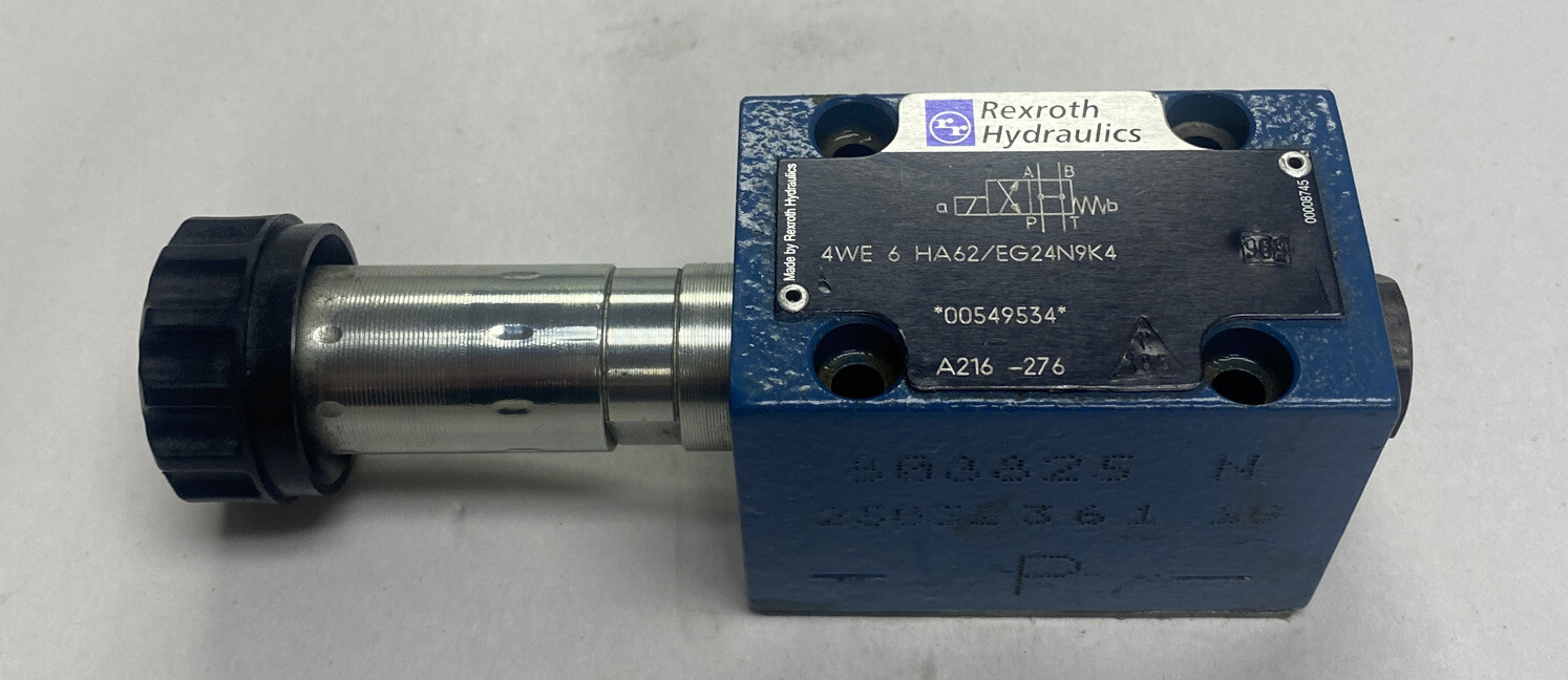 REXROTH,R900549534/4WE6HA62/EG24N9K4, HYDRAULIC DIRECTIONAL CONTROL VALVE