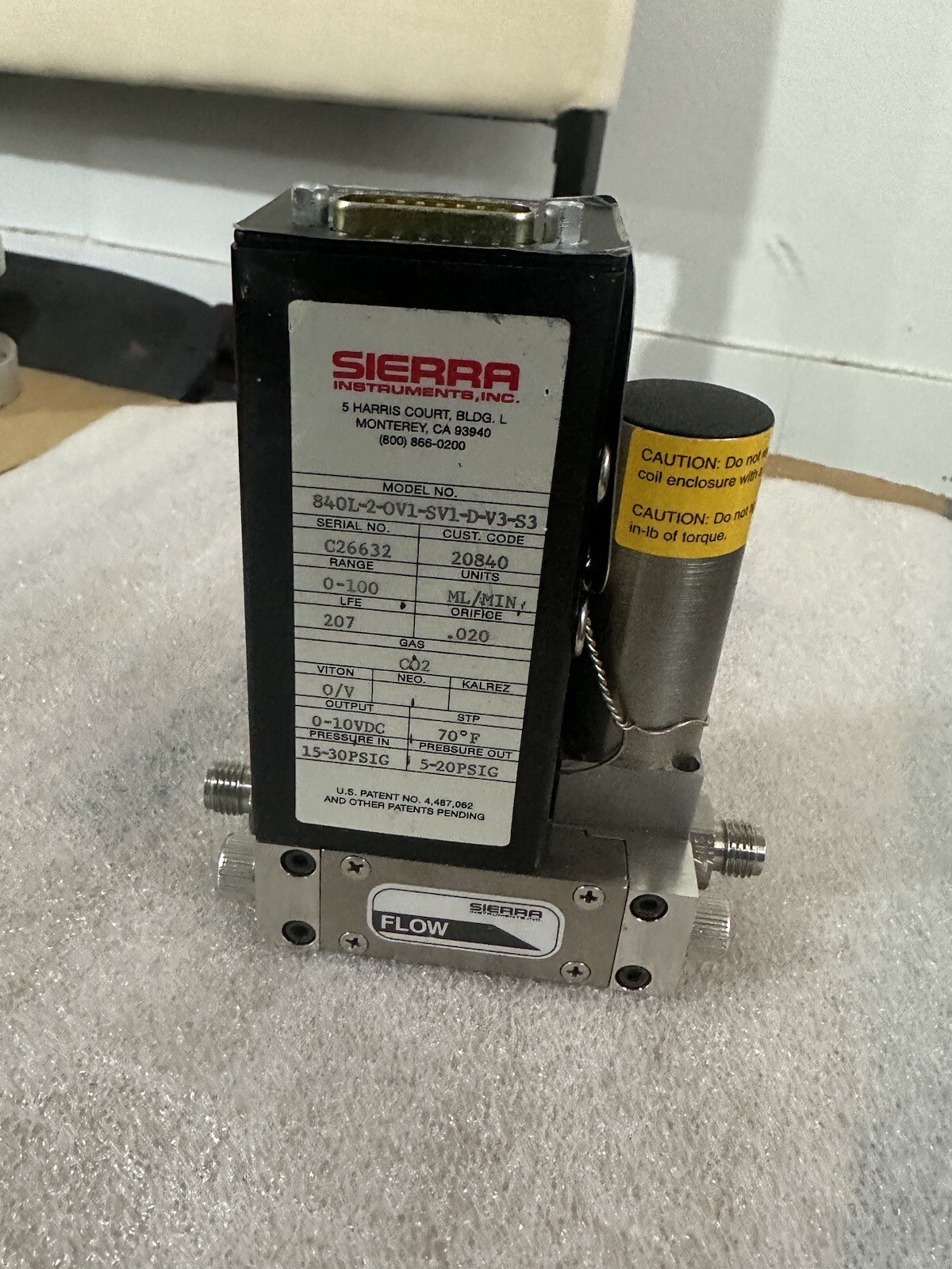 Sierra Mass Flow Controller - CO2