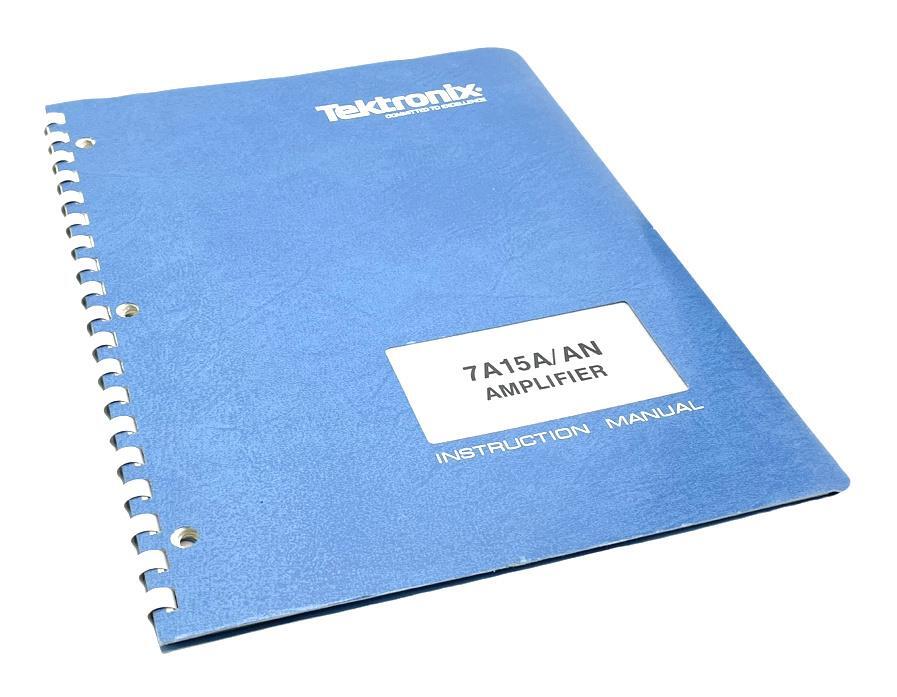 Tektronix 7A15A/AN Amplifier Instruction Manual