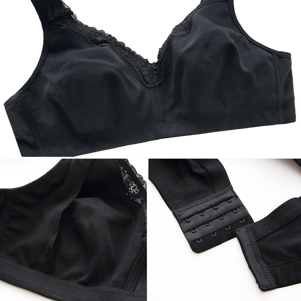 Womens Plus Size Wireless Bra Support Comfort Full Coverage Unlined No Underwire