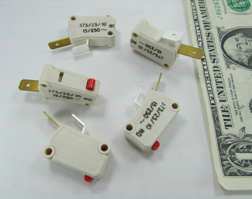 Lot 5 Otehall Heavy Duty Micro Switches, 15A 250V N/O Industrial Snap Action New