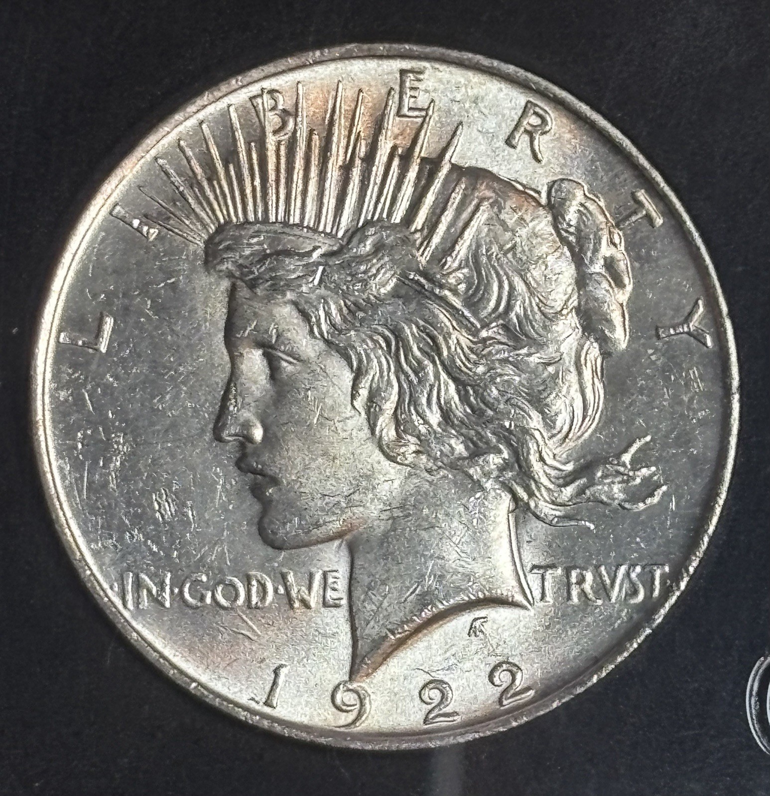 1922 P Peace Dollar - Uncirculated Slab