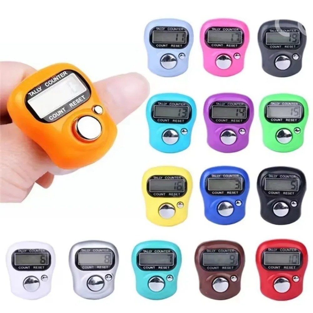 5/1Pcs Digit Digital LCD Electronic Golf Finger Hand Ring Knit Row Tally Counter
