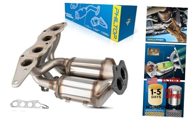 Front High FLow Stainless Steel Catalytic Converter Kit 2004-2012 Galant 2.4L