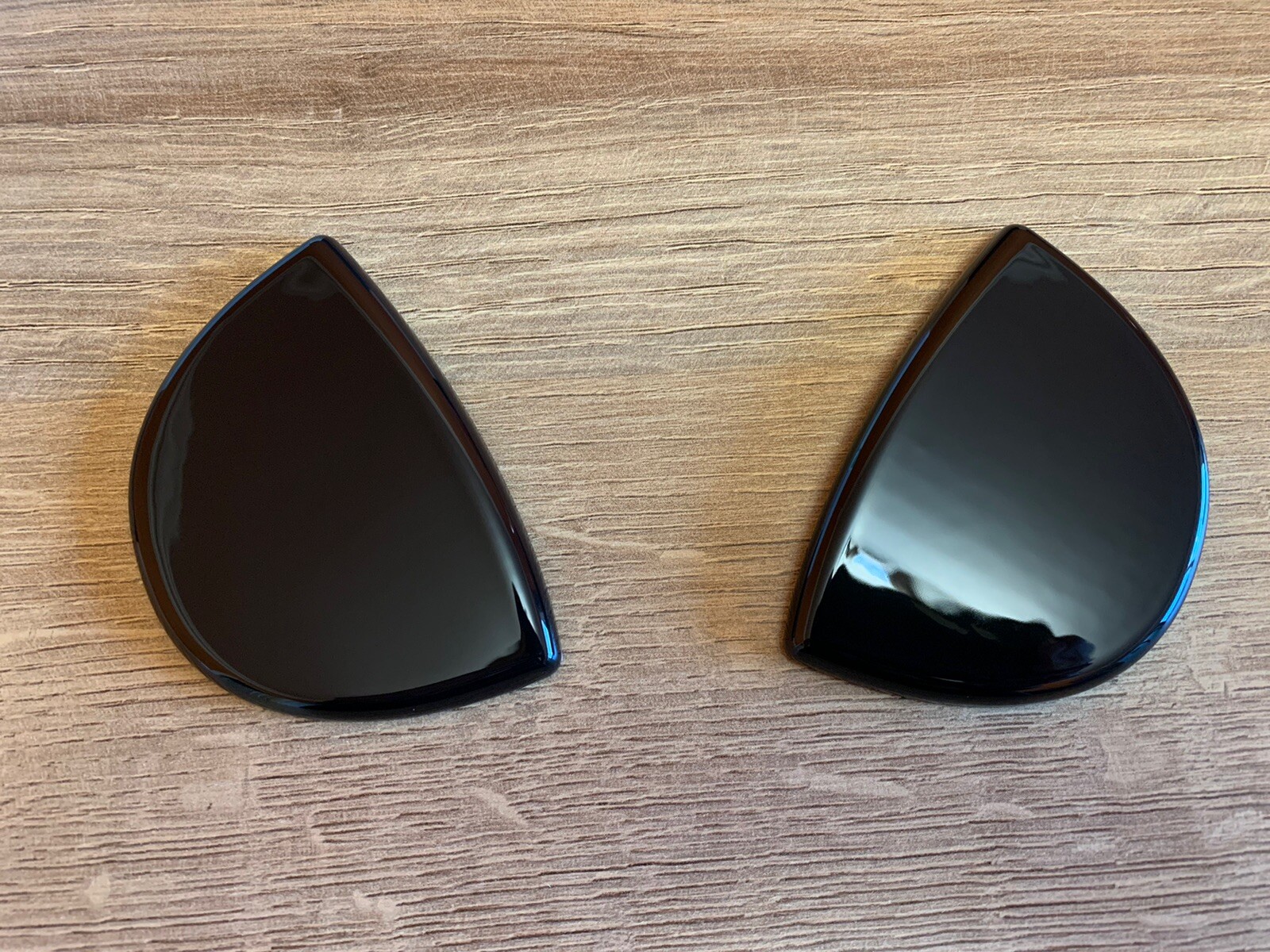 GLOSS BLACK Mini R60 COUNTRYMAN R61 PACEMAN Xenon Headlight Jet Washer Covers