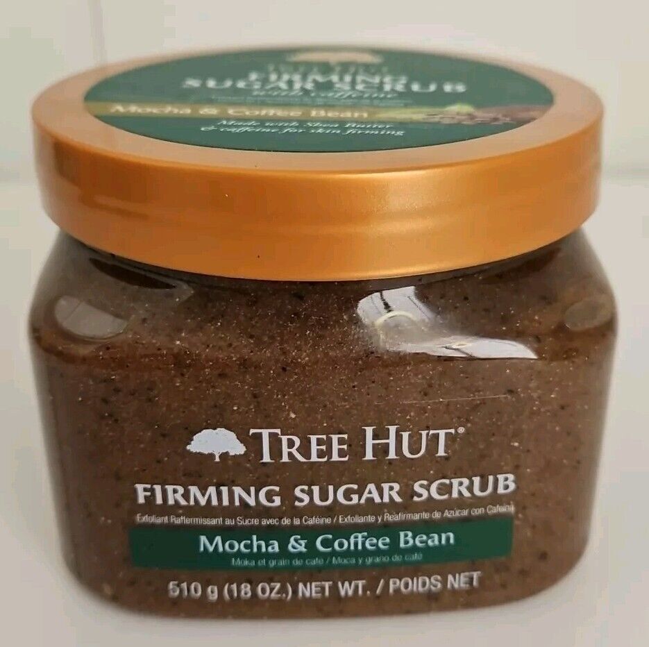 Tree Hut Mocha & Coffee Bean Firming Sugar Scrub with Caffeine 18oz