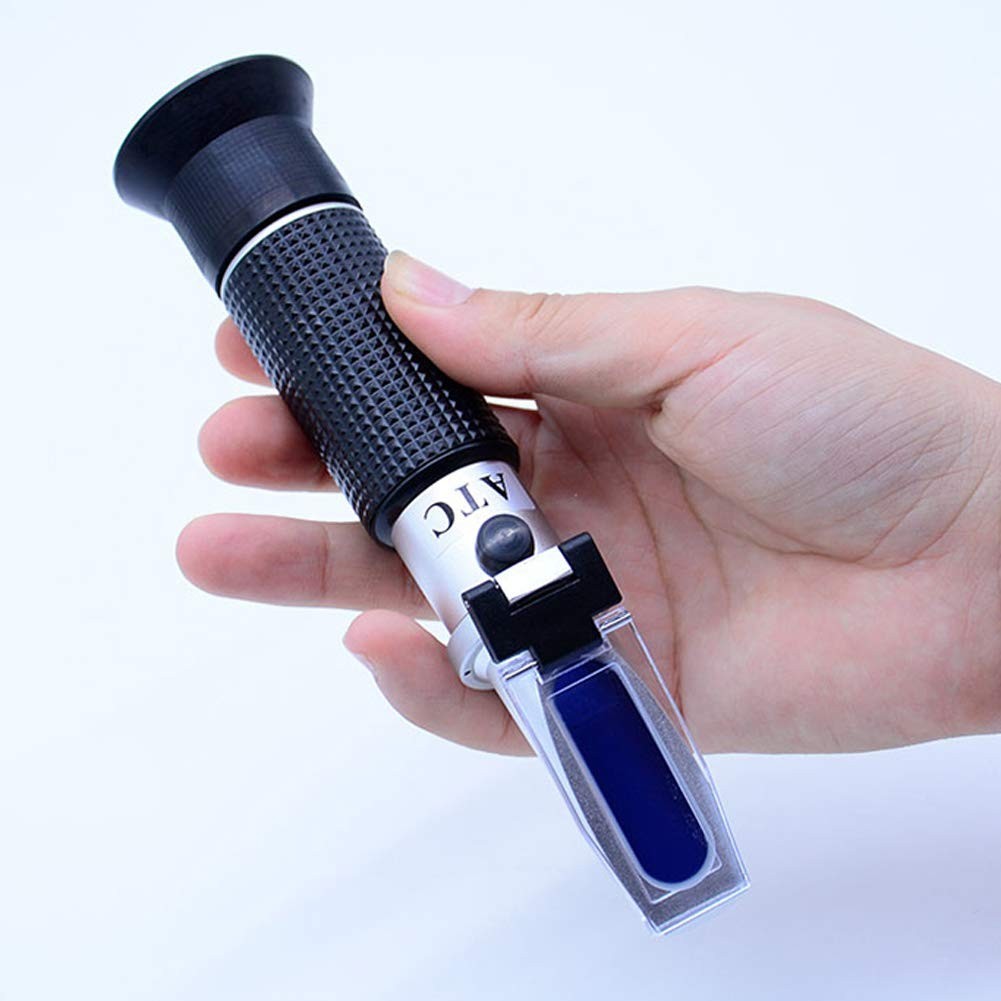 Brix Refractometer with ATC, Dual Scale - Specific Gravity & Brix, Hydrometer...