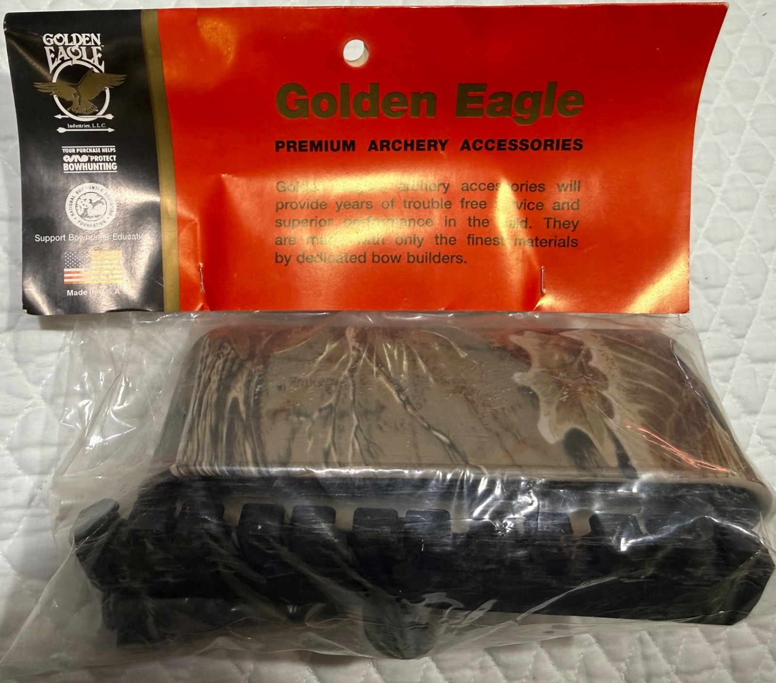 1997 Golden Eagle Advantage VINTAGE Camo 2 Piece Archery Bow Arrow Quiver