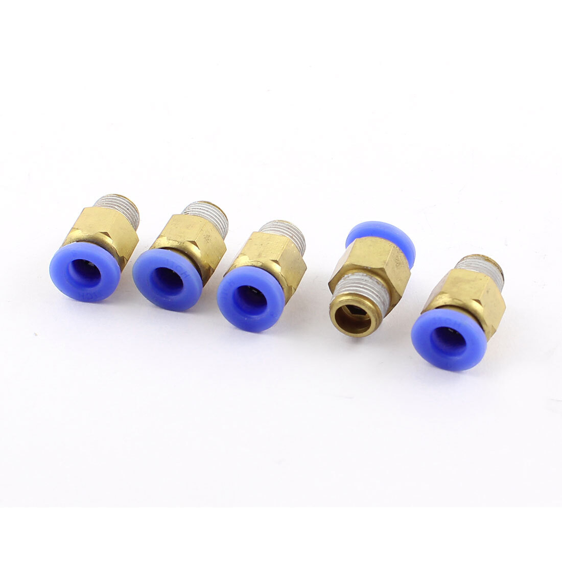 5 Pcs 10mm Thread to 6mm Push in Tube Air Pneumatic Quick Fitting Pipe Connector