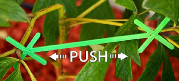 Quick Stix Plant Help 100pc PACK 12" CANOPY Management Plant Support SAVE