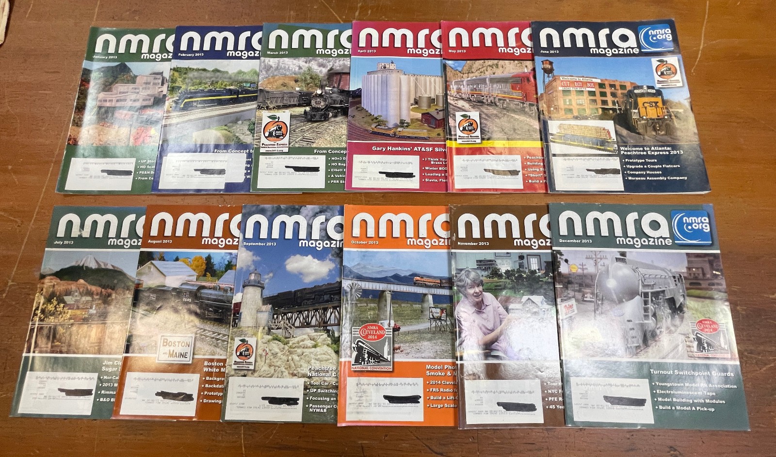 NMRA Magazine Lot of 12 ~ January-December 2013 FULL YEAR! Instant Collection!