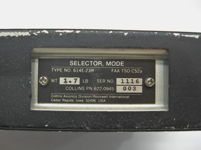 Collins 614E-23R Mode Selector - PN: 622-0945-003